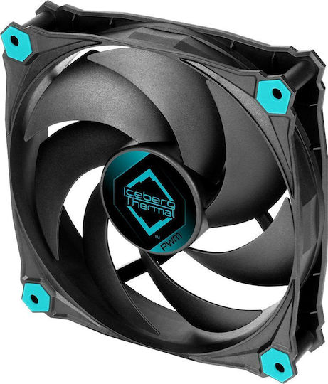 Iceberg Thermal IceGALE Silent PWM Case Fans 120mm (1600rpm / 51cfm) Without LEDs Connection 4-Pin 3pcs