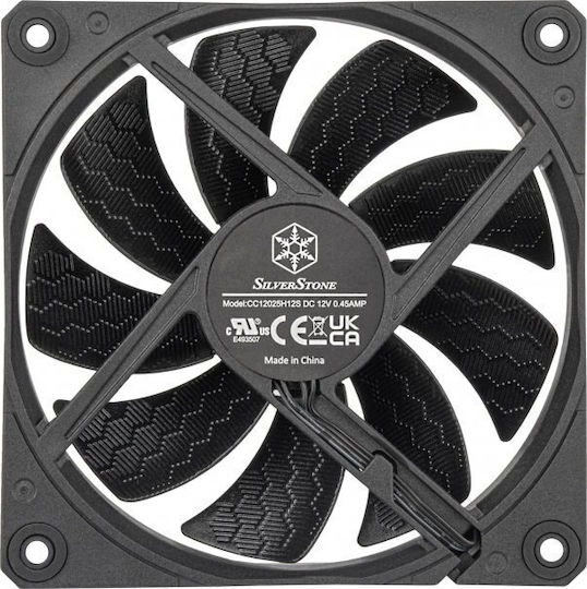 Silverstone Shark Force 120 Case Fan (2500rpm / 100cfm) Χωρίς Led Φωτισμό και Σύνδεση 4-Pin PWM