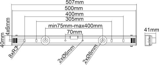 Multibrackets M Universal Wallmount Black Small Επιτοίχια έως 65" και 80kg