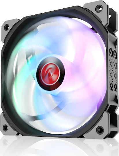 Raijintek Ageras 12 Case Fans 120mm (2200rpm / 67.38cfm) with RGB Lighting and 4-Pin PWM Connection