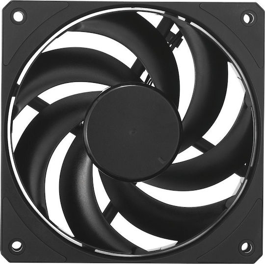 CoolerMaster Mobius 120 Case Fan (2050rpm / 63.1cfm) Χωρίς Led Φωτισμό και Σύνδεση 4-Pin PWM Black Edition