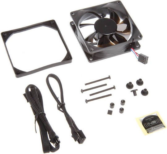 Noiseblocker BlackSilent Pro P-P Case Fan 80mm (2000rpm / 58.85cfm) Without LEDs Lighting and Connection 3-Pin