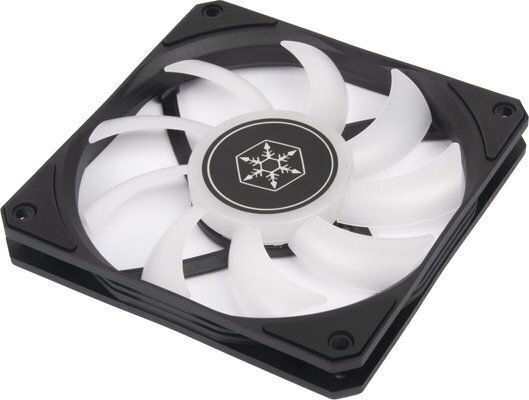 Silverstone Air Slimmer 120 Вентилатор За Кутия (1800 Оборота / 63.67 CFM) С ARGB Осветление И 4-Изводна ШИМ Свързване