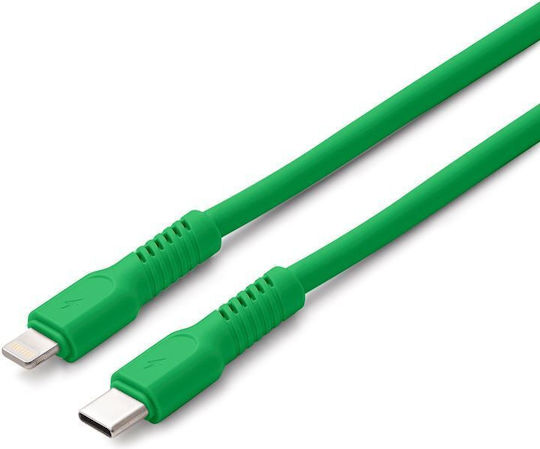Colorum Редовна USB-C към Lightning кабел 27W Зелен 1.8м (CK12-CL-04)