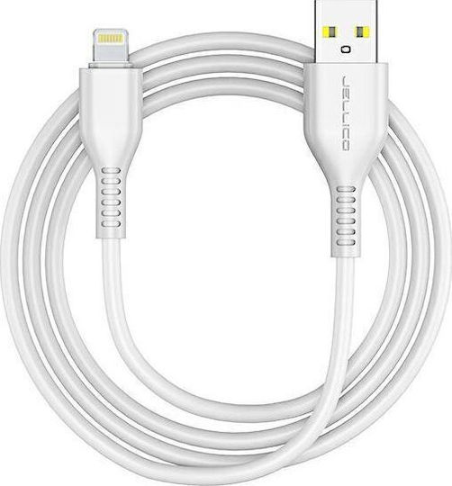 Jellico Regular USB to Lightning Cable Λευκό 1m (KDS-30)