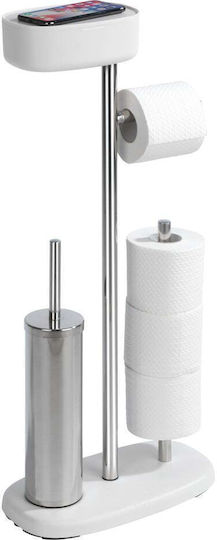 Wenko Suport de hârtie Metal Albă 4008838301845