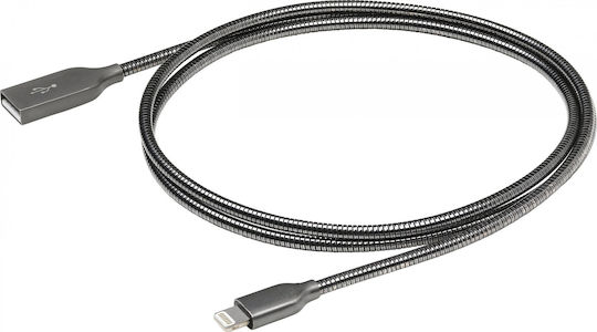 eSTUFF Regular USB-A la Cablu Lightning Gri 0.5m (ES601065)