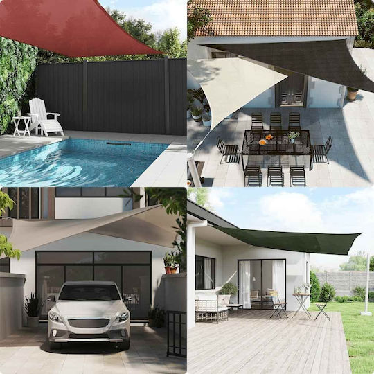 vidaXL Правоъгълена Shade Sail Оранжев 4x6m 160гр/кв.м