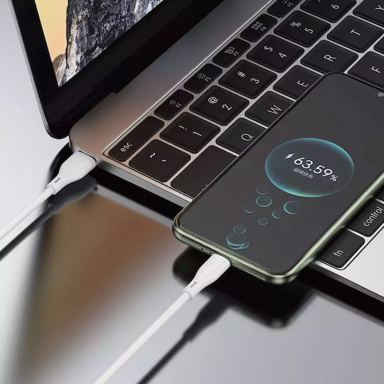 Dudao USB-A to Lightning Cable Λευκό 2m