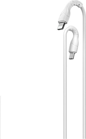 Devia Kintone Редовна USB-C към Lightning кабел 27W Бял 1м 30 броя (394591)