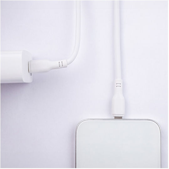 Maxlife USB-C to Lightning Cable 27W Λευκό 1m (MXUC-10MFIW)