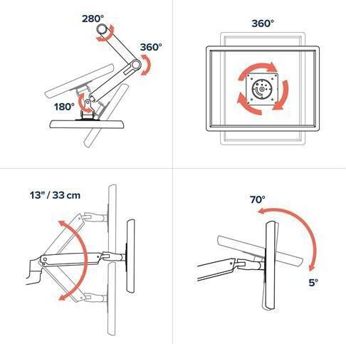 Ergotron LX Βάση Γραφείου για 2 Οθόνες έως 27" με Βραχίονα