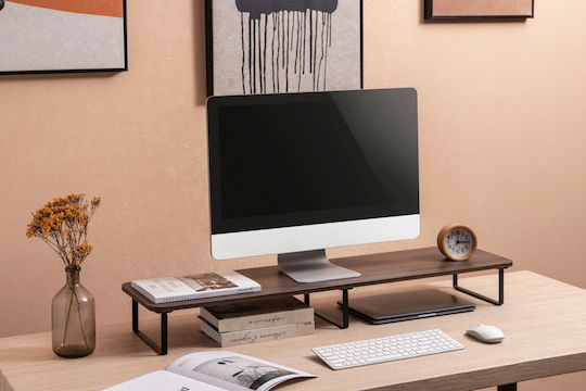 Mozos Dual Riser P Tabletop Suport pentru 2 Monitoare până la 32" Maro