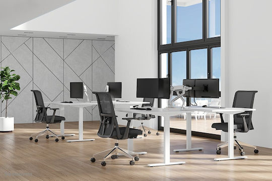 Neomounts Neomounts Stand Desk Mounted for 2 Monitors up to 17" with Arm White