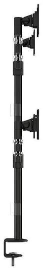 Multibrackets Stand Desk Mounted for 4 Monitors up to 30" with Arm (MB-5891)