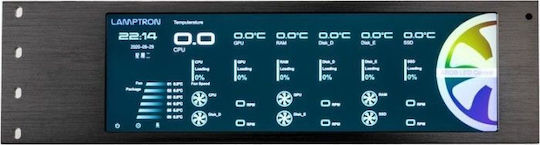 Lamptron CU135 Fan Controller & RGB Controller with Display ARGB Black LED Controller