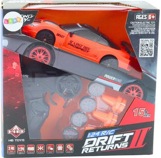 Lean Toys Τηλεκατευθυνόμενο Αυτοκίνητο Πορτοκαλί