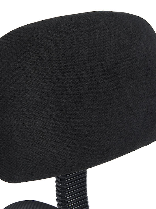 Office Desk Stool with Backrest Icina 1 Black 58x54x102cm