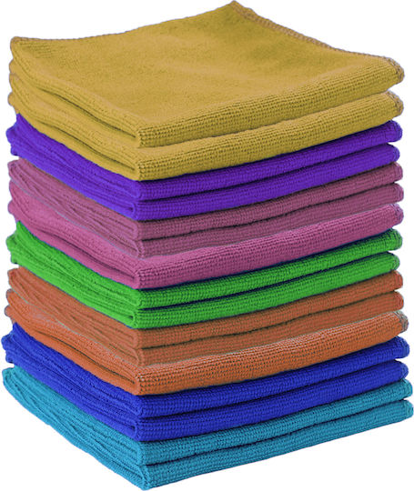 Pachet Mare Bakaji de 16 Lavete din Microfibră 30x30 cm Multifuncționale Multi-Suprafață 02838915