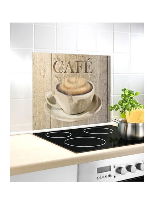 Wenko Glas Spritzschutz Café Gehärtet Mehrfarbig 60 x 50 x 0,1 cm