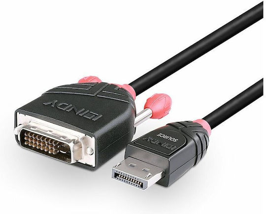Lindy Cable DisplayPort male - DVI male Μαύρο (41489)