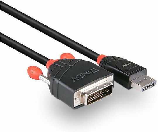 Lindy Cable DisplayPort male - DVI male Μαύρο (41489)