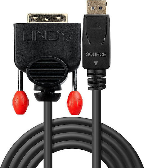 Lindy Cable DisplayPort male - DVI male Μαύρο (41489)