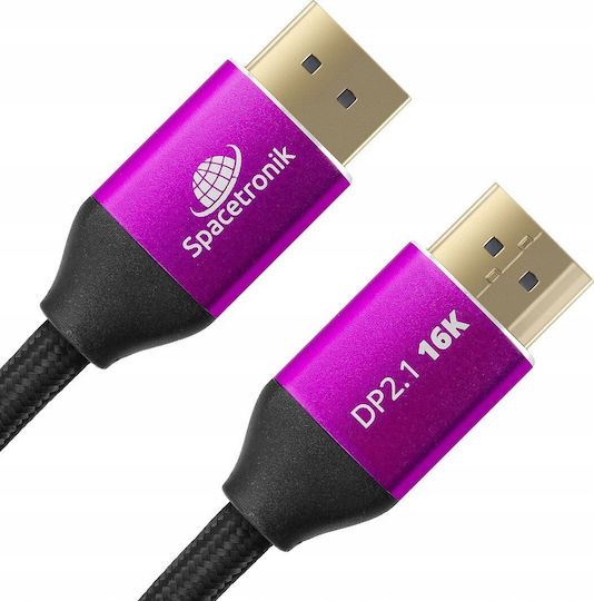 Spacetronik Dp21_spx030 | Displayport 2.1 cable, 16k@60hz, 54gbps, 3m