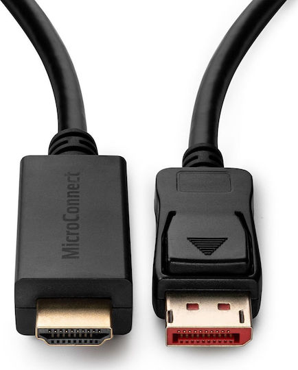 Microconnect Cable DisplayPort male - HDMI male 1m Black (MC-DP-HDMI-1004K)
