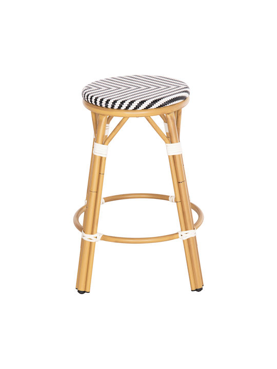Scaun Rafturi și dulapuri pentru vin de Grădină din Aluminiu Chino Bamboo Look 1buc 43x43x65cm