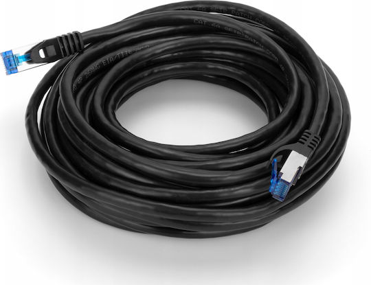 Montis S/FTP Cat.6a (Gigabit) Καλώδιο Δικτύου Ethernet 50m Μαύρο