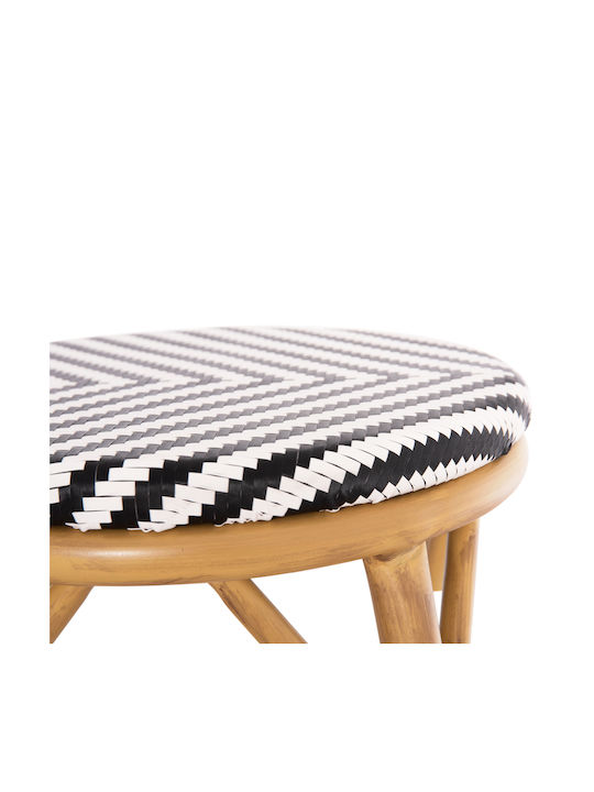 Scaun Rafturi și dulapuri pentru vin de Grădină din Aluminiu Chino Bamboo Look 1buc 43x43x65cm