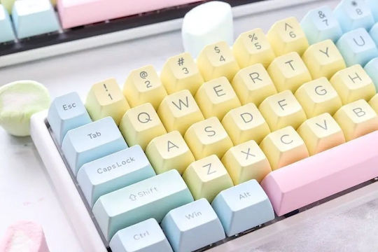 Ducky Комплект Ключодържатели Cotton Candy 108 ABS DoubleShot US Подредба