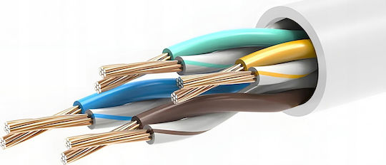 Montis U/UTP Cat.5e Netzwerkkabel Ethernet 1,5m Weiß