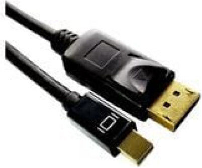 Microconnect Cable DisplayPort male - mini DisplayPort male 1m Μαύρο (DP-MMG-100MB)
