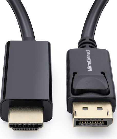 Microconnect Cablu DisplayPort - HDMI de sex masculin 1.5m Negru (MC-DP-HDMI-150)