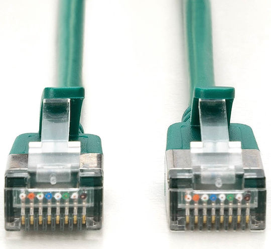 Digitus F/FTP Cat.6a (Gigabit) Καλώδιο Δικτύου Ethernet 1m Πράσινο
