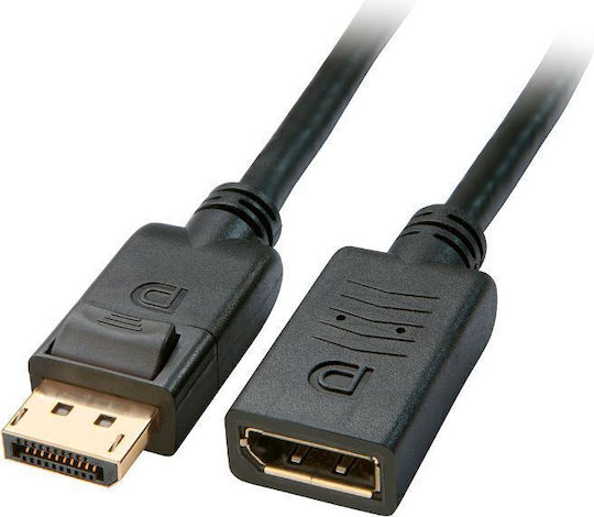 Microconnect Cable DisplayPort male - DisplayPort female 1m Μαύρο (DP-MFG-100)