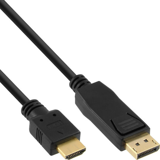 InLine Cable DisplayPort male - HDMI male 2m Black (17182)