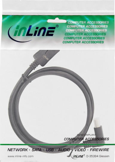 InLine Cable DisplayPort male - DisplayPort male 3m Μαύρο (17153U)