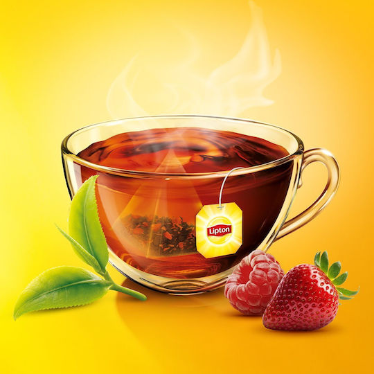 Lipton Μαύρο Τσάι Φρούτα 20 Φακελάκια 34gr