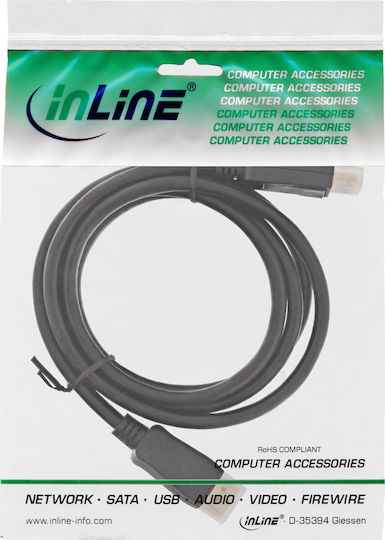 InLine Cable DisplayPort male - DisplayPort male 5m Black (17105P)