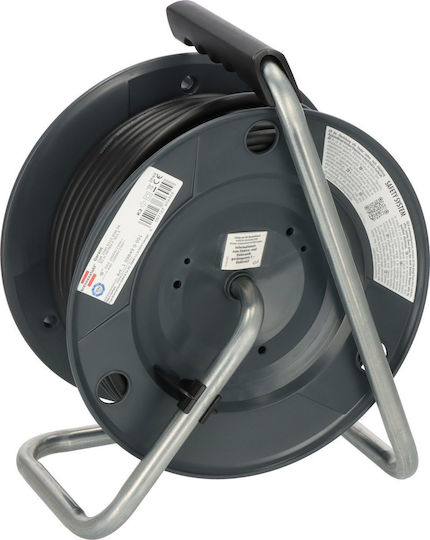 Brennenstuhl 3g1.5 Waterproof Extension Reel Cord 3 x 1.5mm²/40m Black