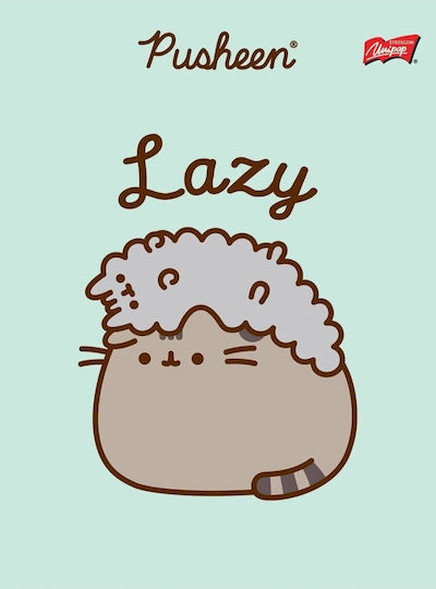 Majewski A5 Notebook 32 Sheets Double Line Two-color Laminated Pusheen P15 Mix Price 1 Piece
