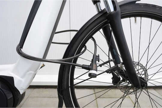 Κλείδωμα Ποδηλάτου Καλώδιο Κλειδαριά 10x1800mm Βάση Black+decker