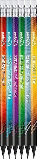 Maped Black'peps Energy HB Pencils with Eraser 72