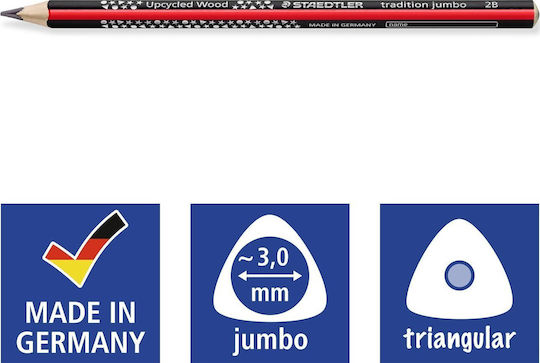 Creion Staedtler Tradition Jumbo Hb Formă Triunghiulară 2 Bucăți Retail