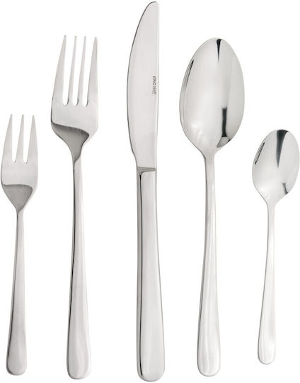 KING Hoff Besteckset Edelstahl Silber 72Stück