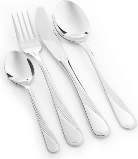 Ambition Cutlery Set Stainless Silver 72pcs with Suitcase