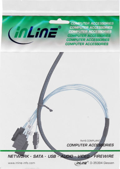 InLine SAS - SAS Cable 50cm Μαύρο